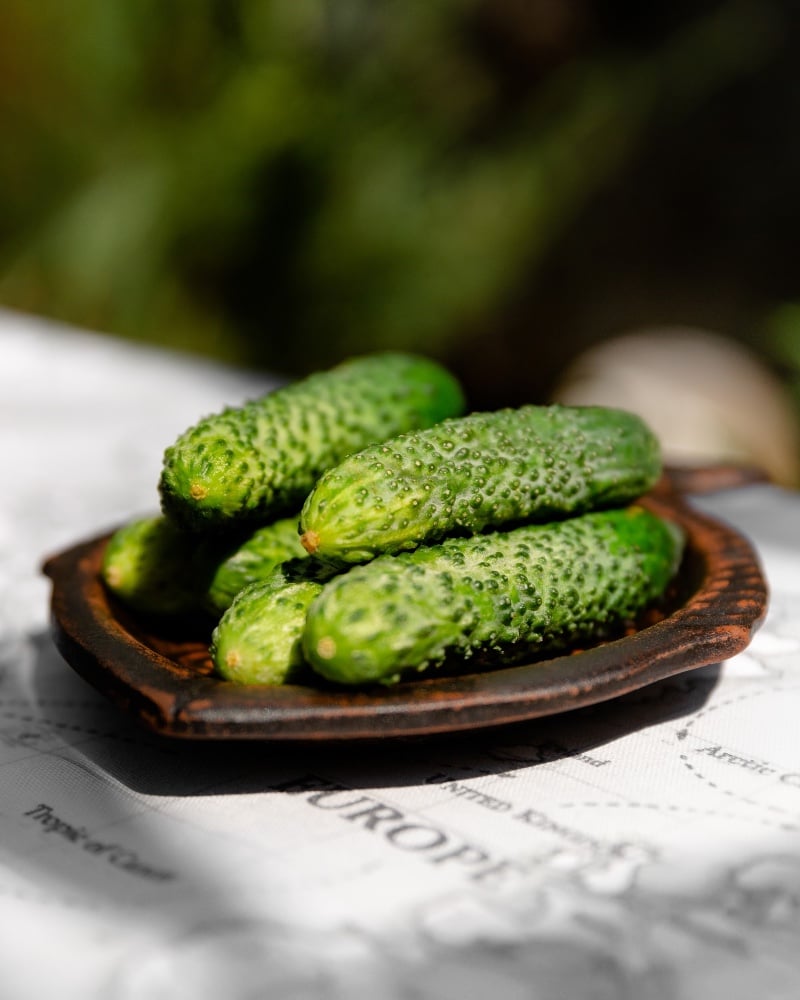 Нарізка огірок