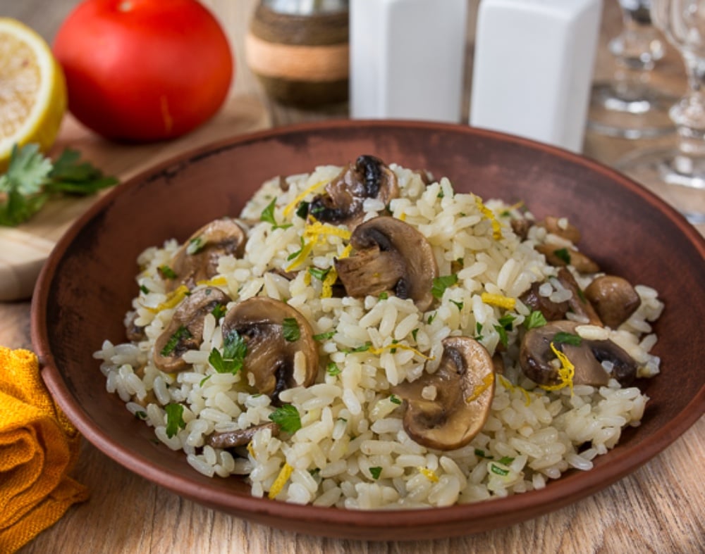 Рис з грибами