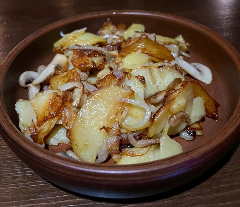 Картопля смажена з грибами