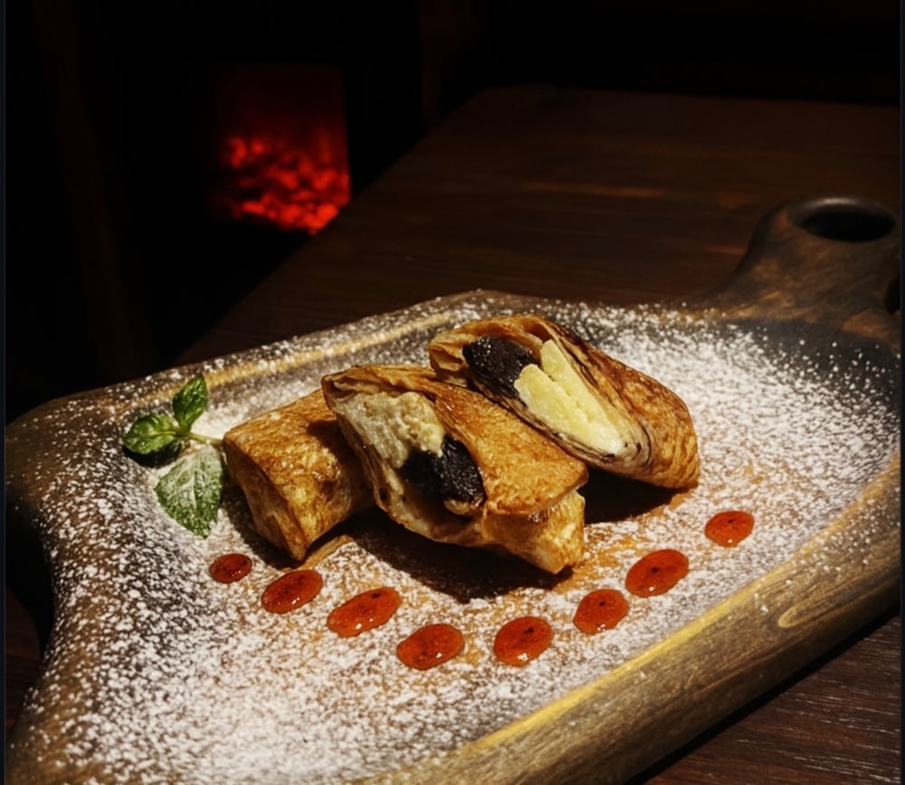 Млинці з сиром та маком