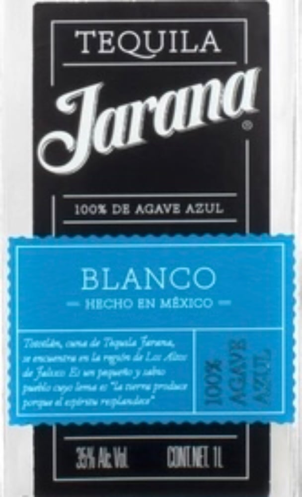 Текіла "Jarana Bianca" 100%блакитна агава 50 ml