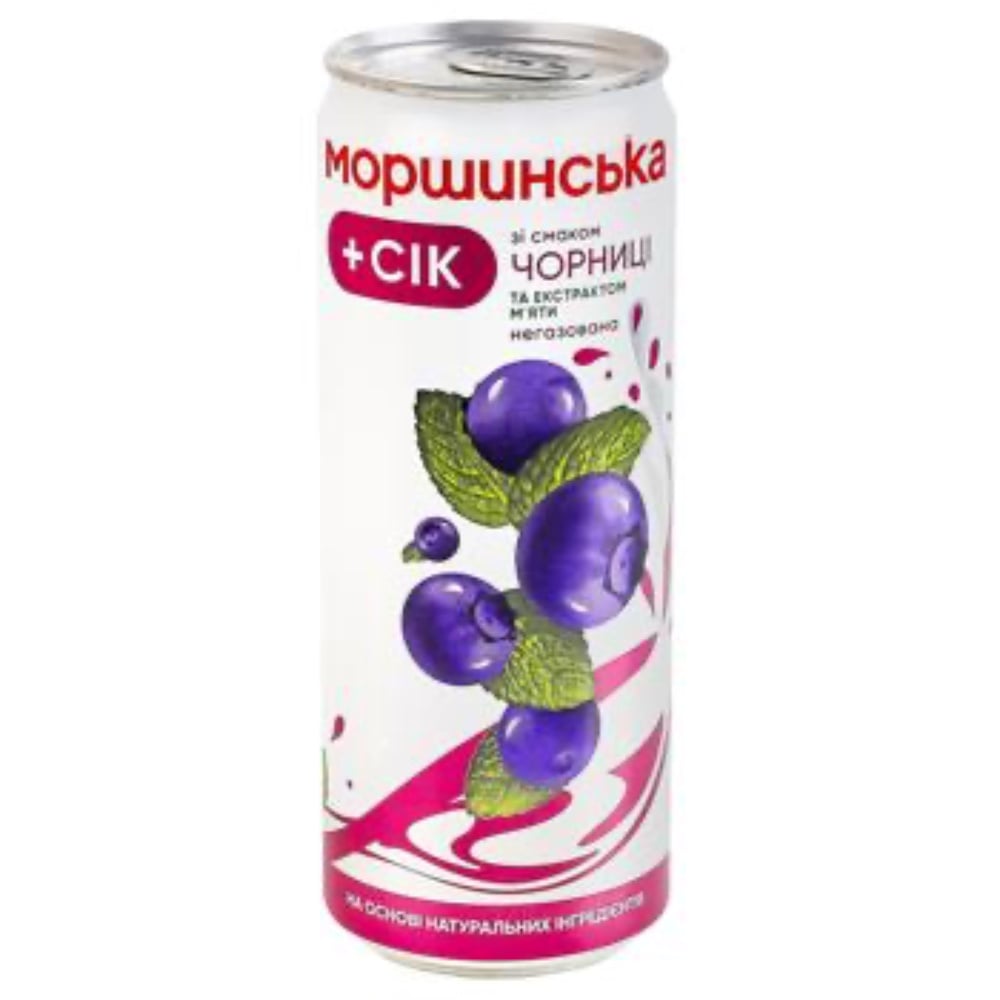 Моршинська + сік в ассорт. ж/б 330 ml