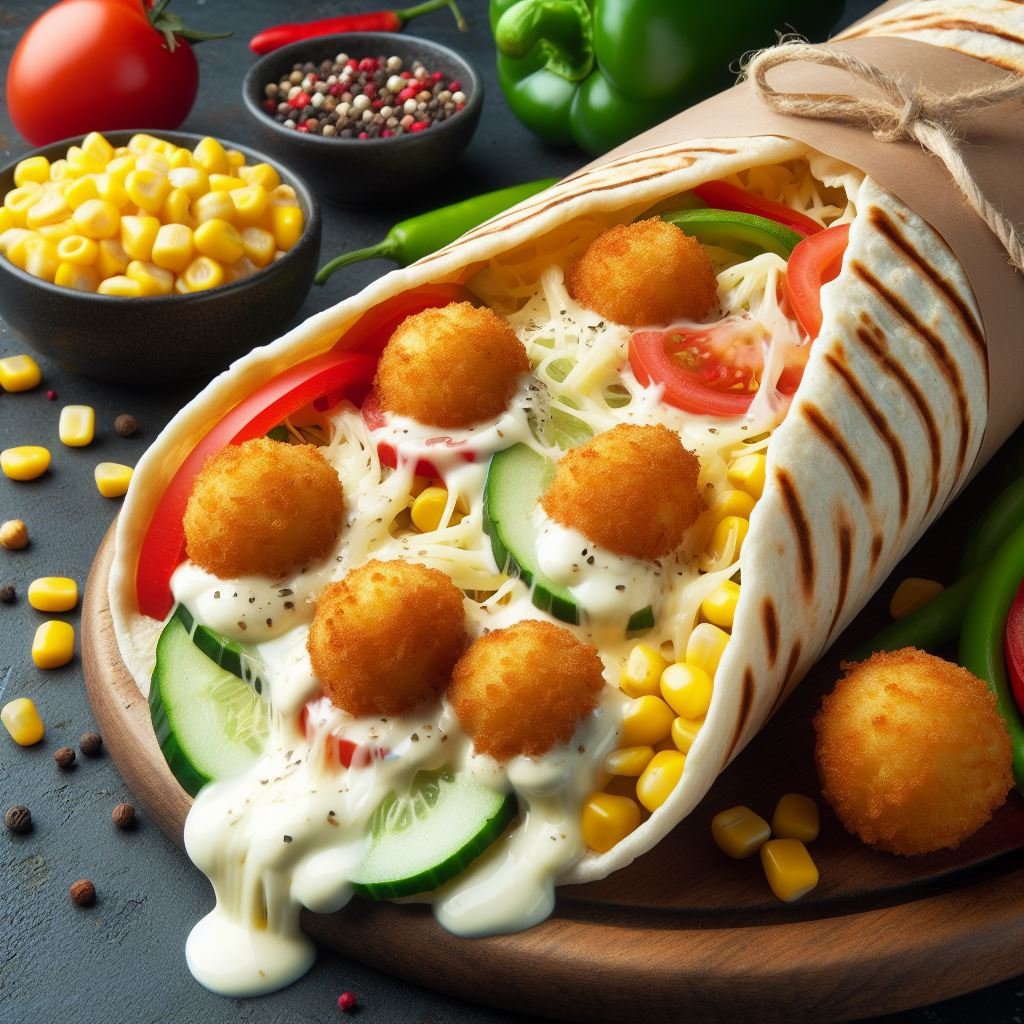Шаурма овочева з сиром