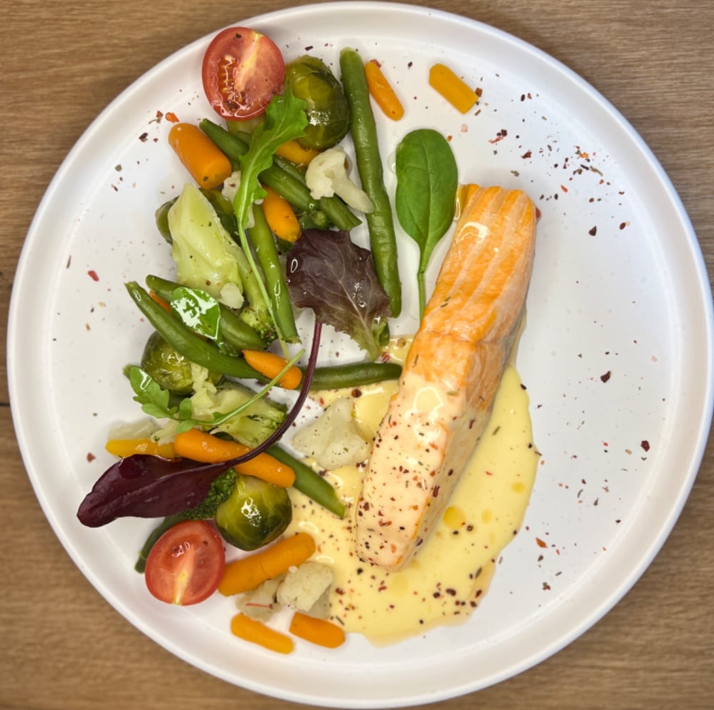 Лосось з овочами на пару  // Steamed salmon with vegetables