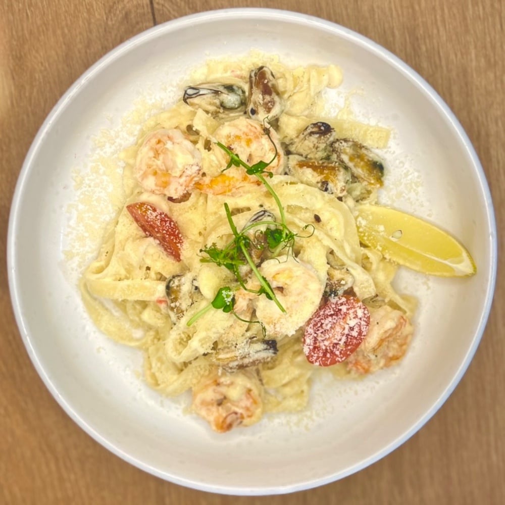 Паста з морепродуктами // Pasta with seafood