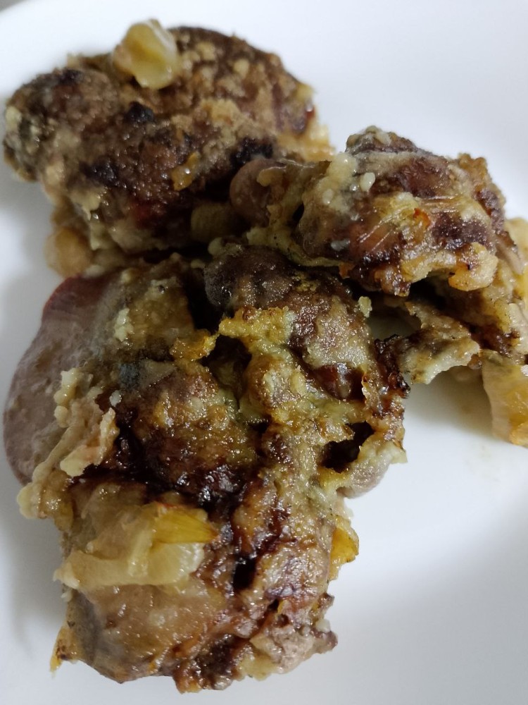 Печінка куряча смажена (достака)