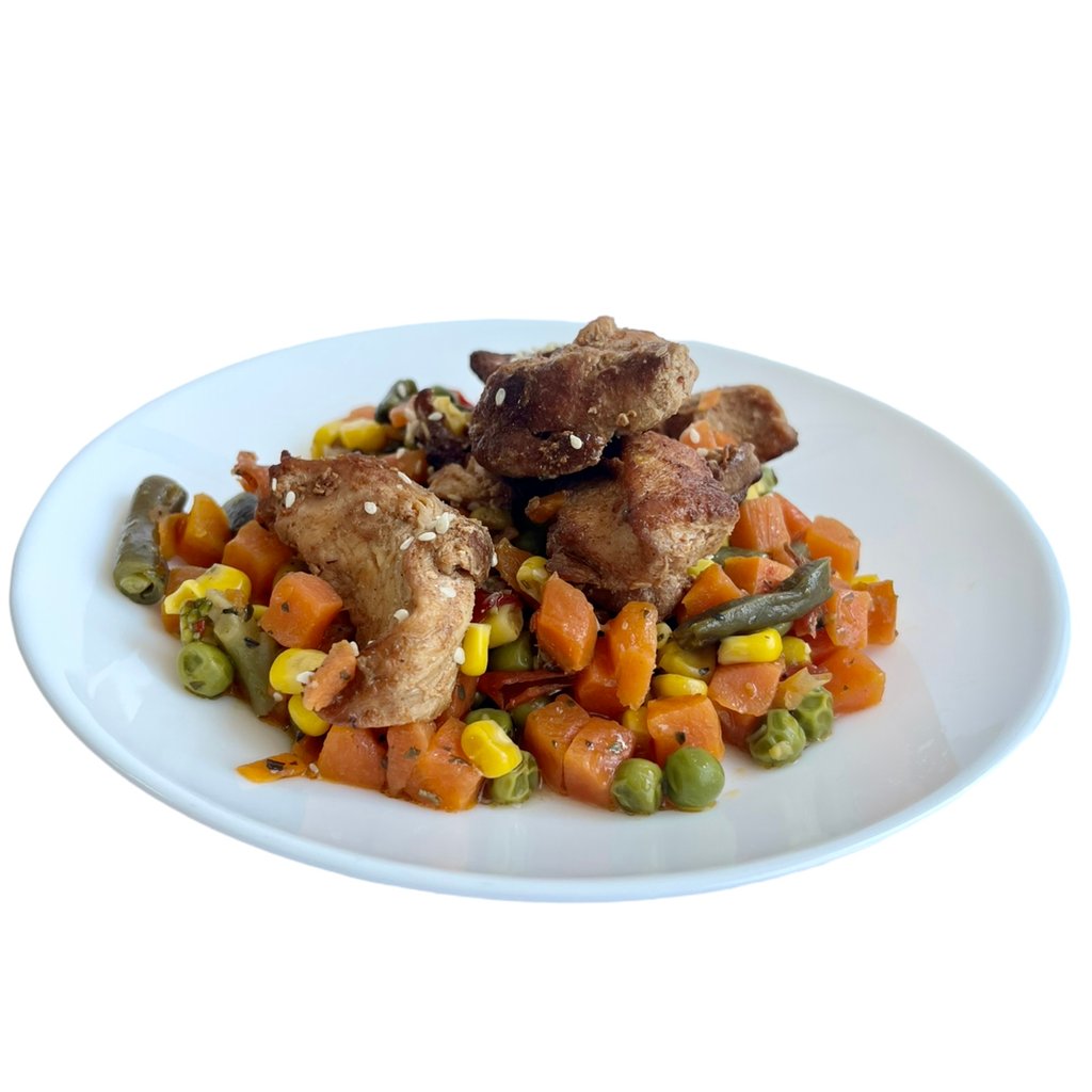 Курка з овочами ( на замовлення)