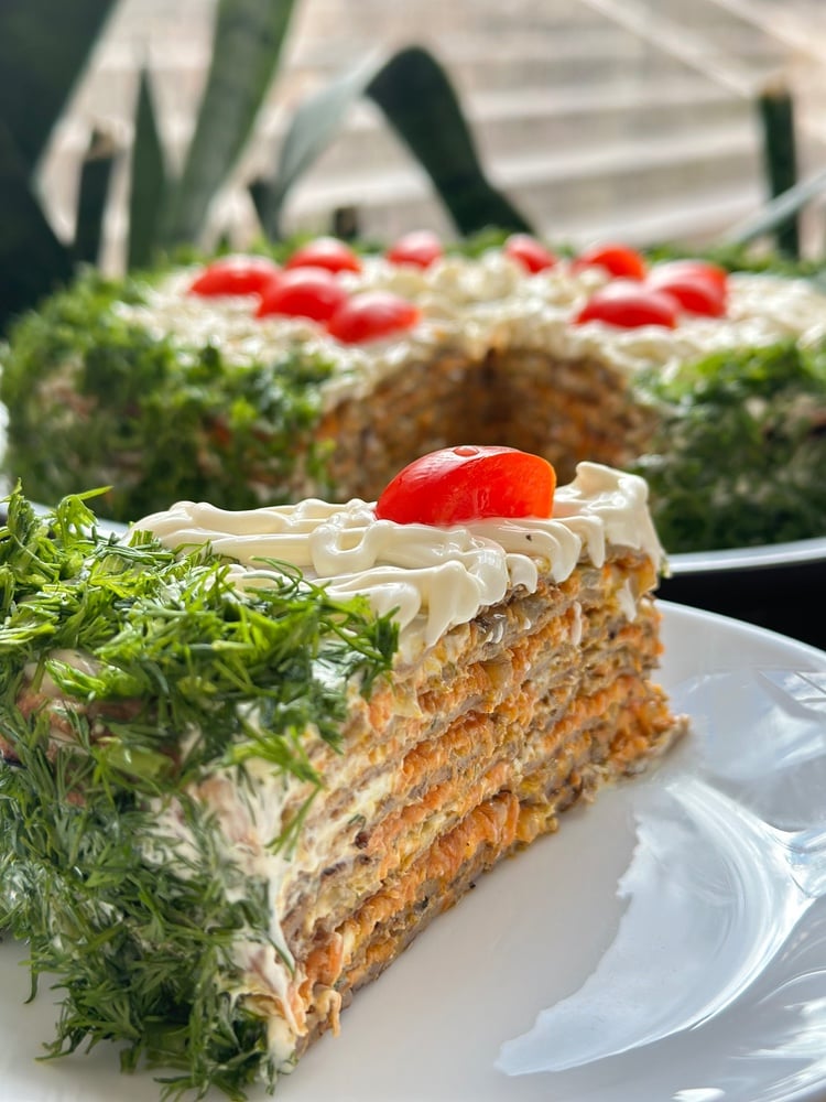 Печінковий торт (достака)