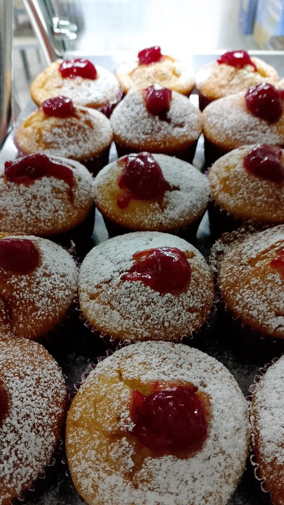 Запіканка "кекс" з вишнею 1 шт (доставка)