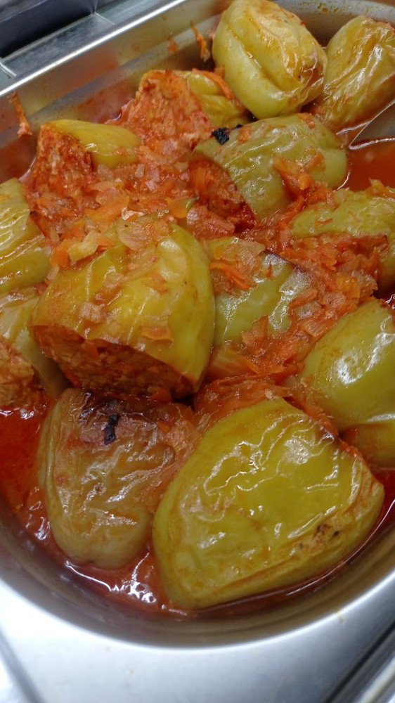 Перець фарширований, курячий (достака)