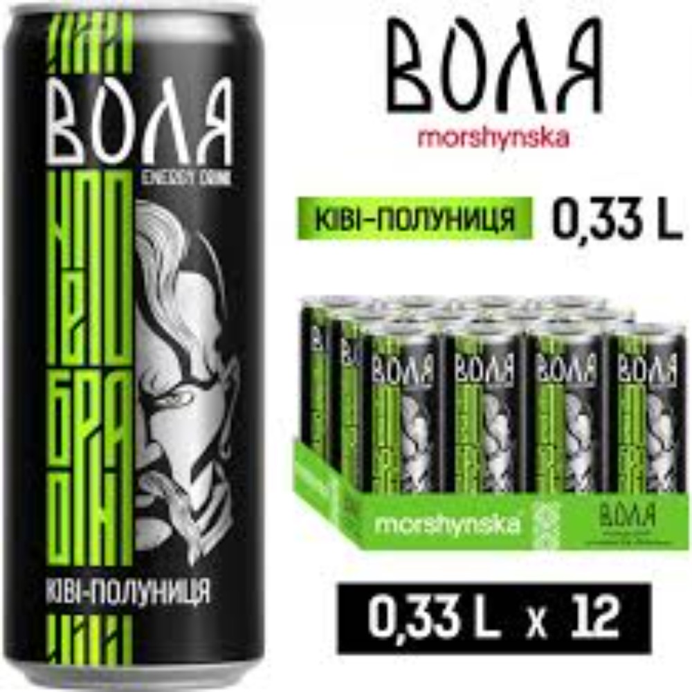 ВОЛЯ Енерджі Ківі-Полуниця 0,33 Моршин