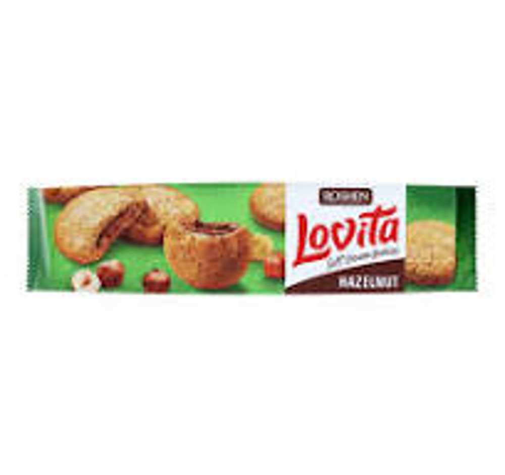 Здобне печиво Lovita Soft Cream Cookies hazelnut 127г.