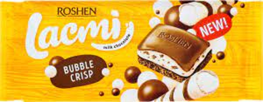 Шоколад Lacmi Bubble Crisp пористий з кріспі 85г.