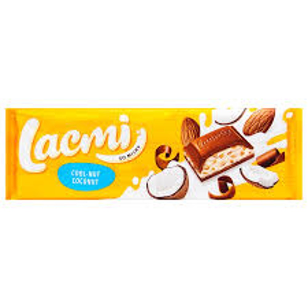 Шоколад Lacmi Nut з мигдалем та кокосом 280г