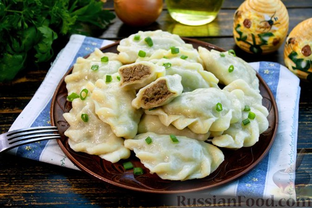 Вареники з картоплею та печінкою 100г*