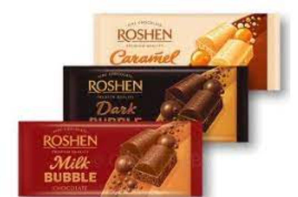Шоколад Roshen пористий 80г карамель