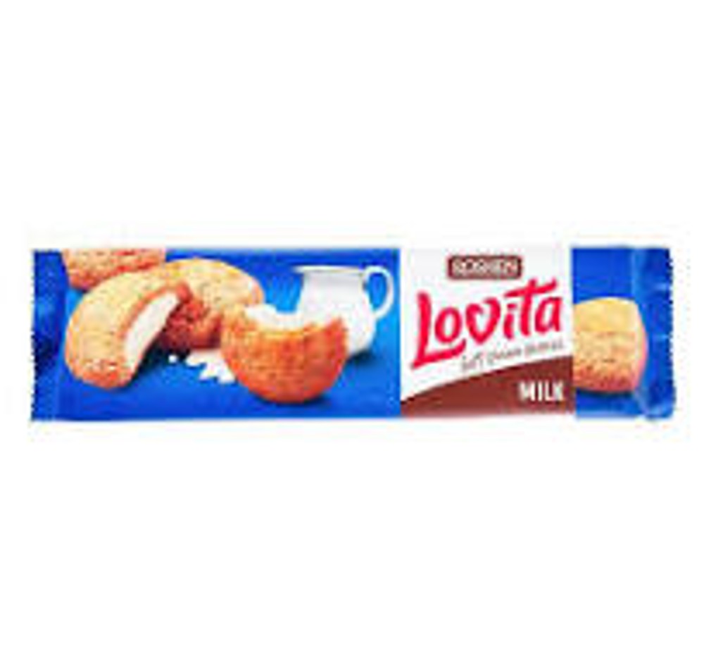Здобне печиво Lovita Soft Cream Cookies milk 127г.
