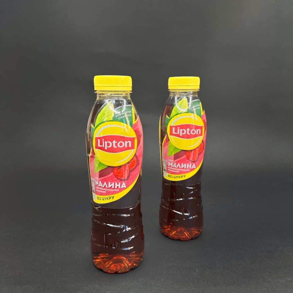 Напій холодний чорний чай"Lipton " зі смаком малини 0,5л