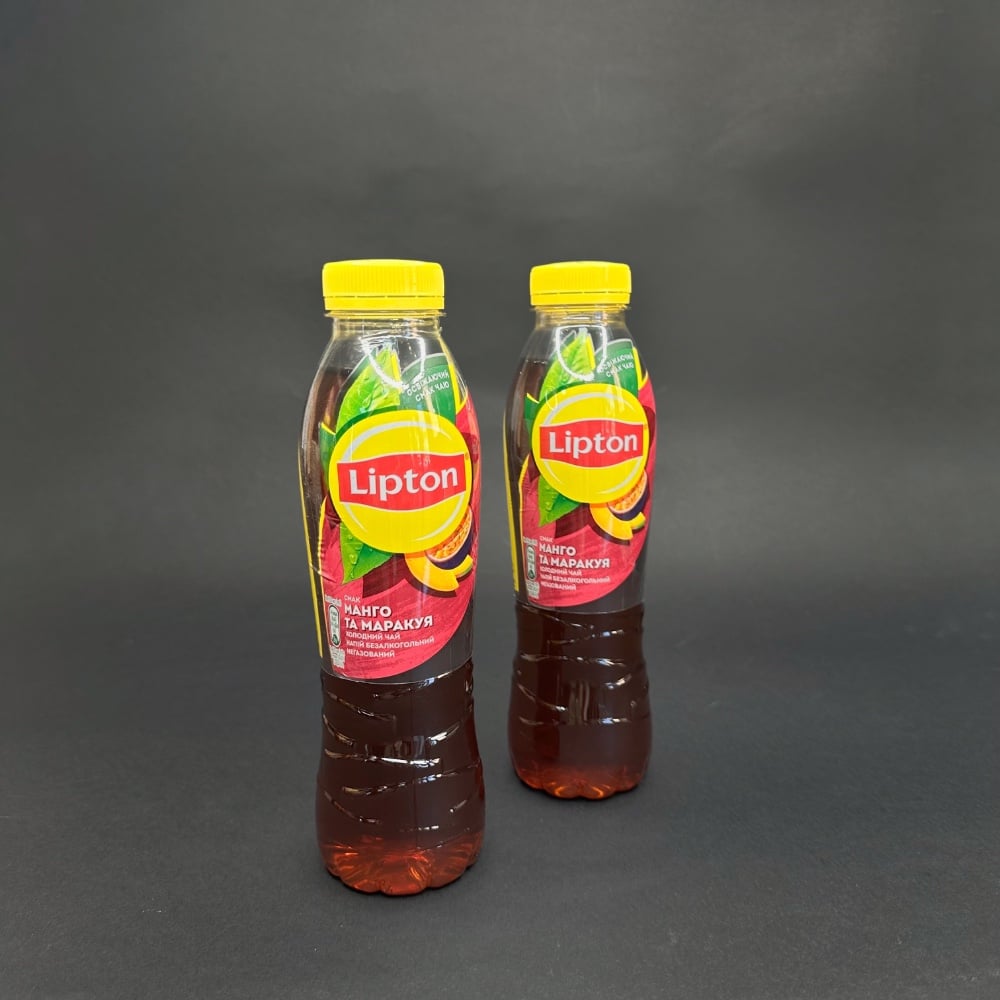 Напій холодний чорний чай"Lipton " зі саком тропічних фруктів/манго та маракуі 0,5л
