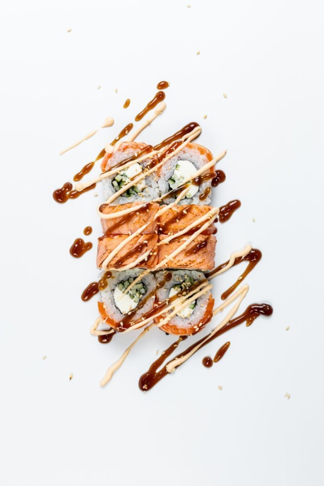 Філадельфія "татакі" з огірком та лососем 260г/8шт.