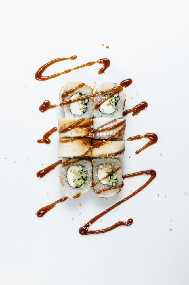 Рол "Філадельфія" з огірком та вугрем 260г/8шт.