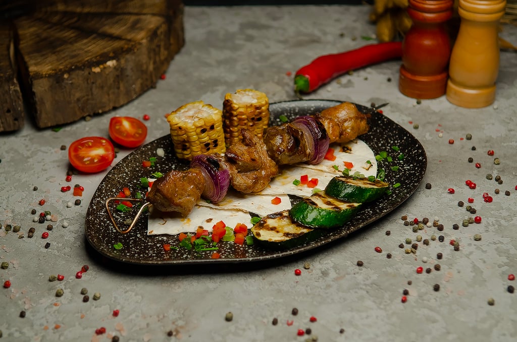 Шашлик зі свинячого ошийка BBQ Pork 180/70/50г