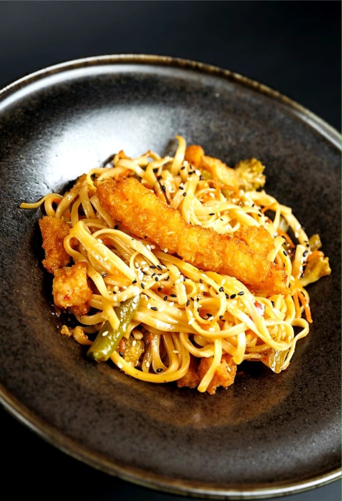 WOK з креветкою