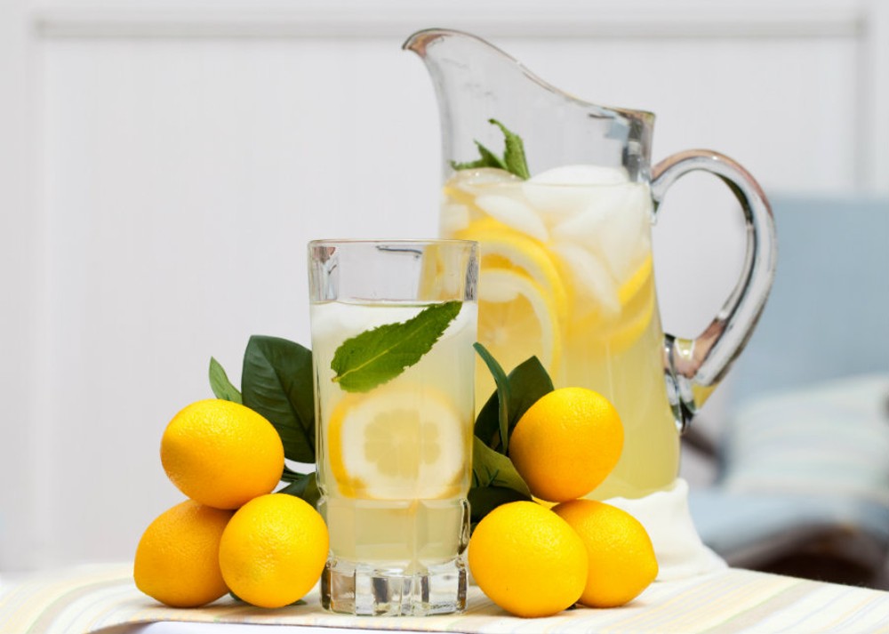 Графін води з лимоном та м'ятою 1л.