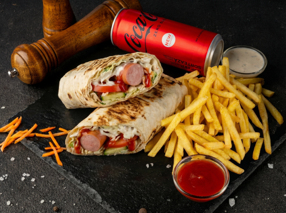 МЕНЮ з Хот-дог в лаваші