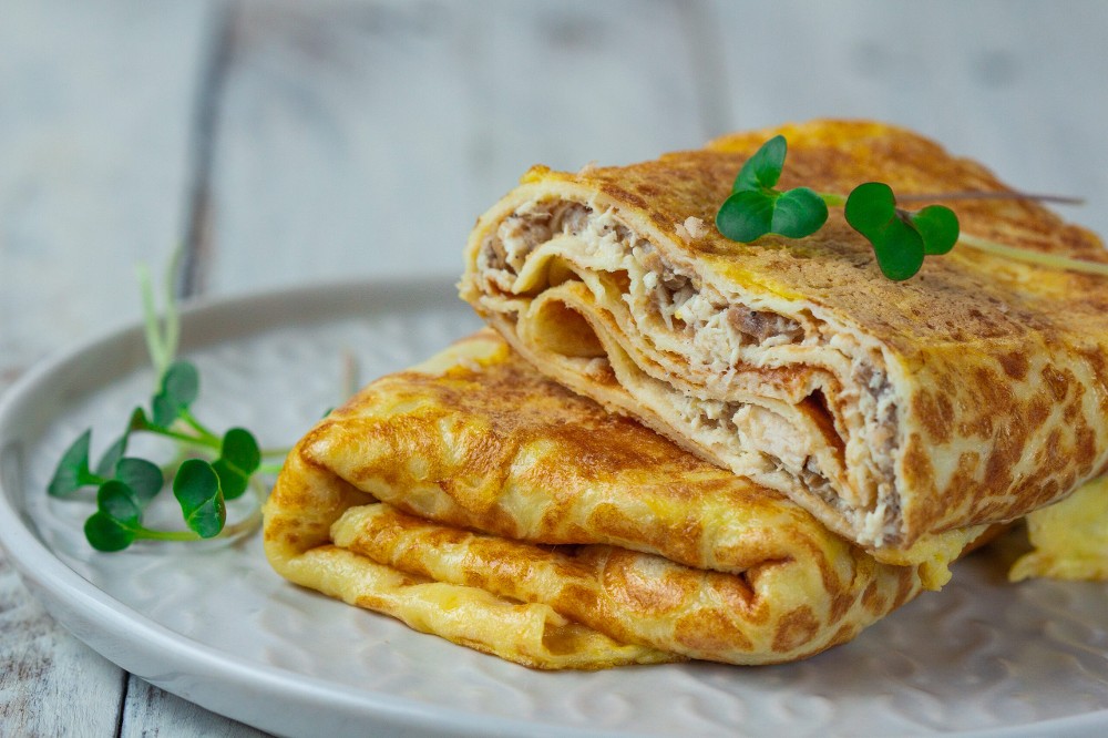 Млинці з куркою та грибами (200г)