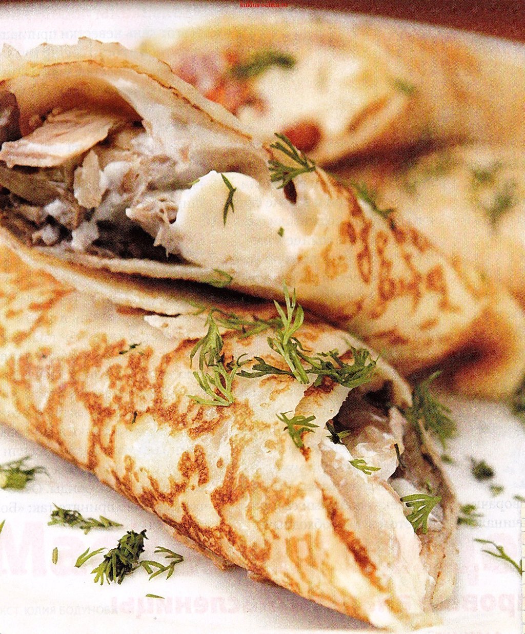 Млинці з куркою та грибами 200/50г