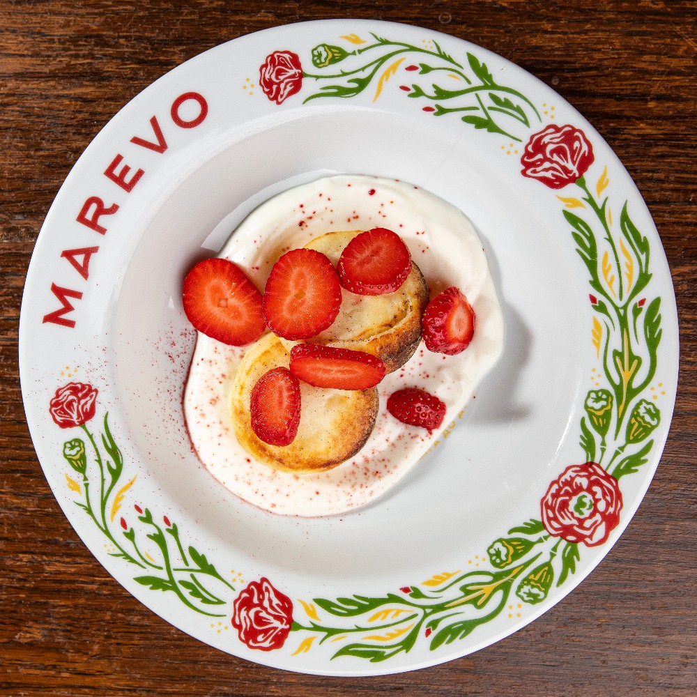 Tortitas con Crema y Fresas