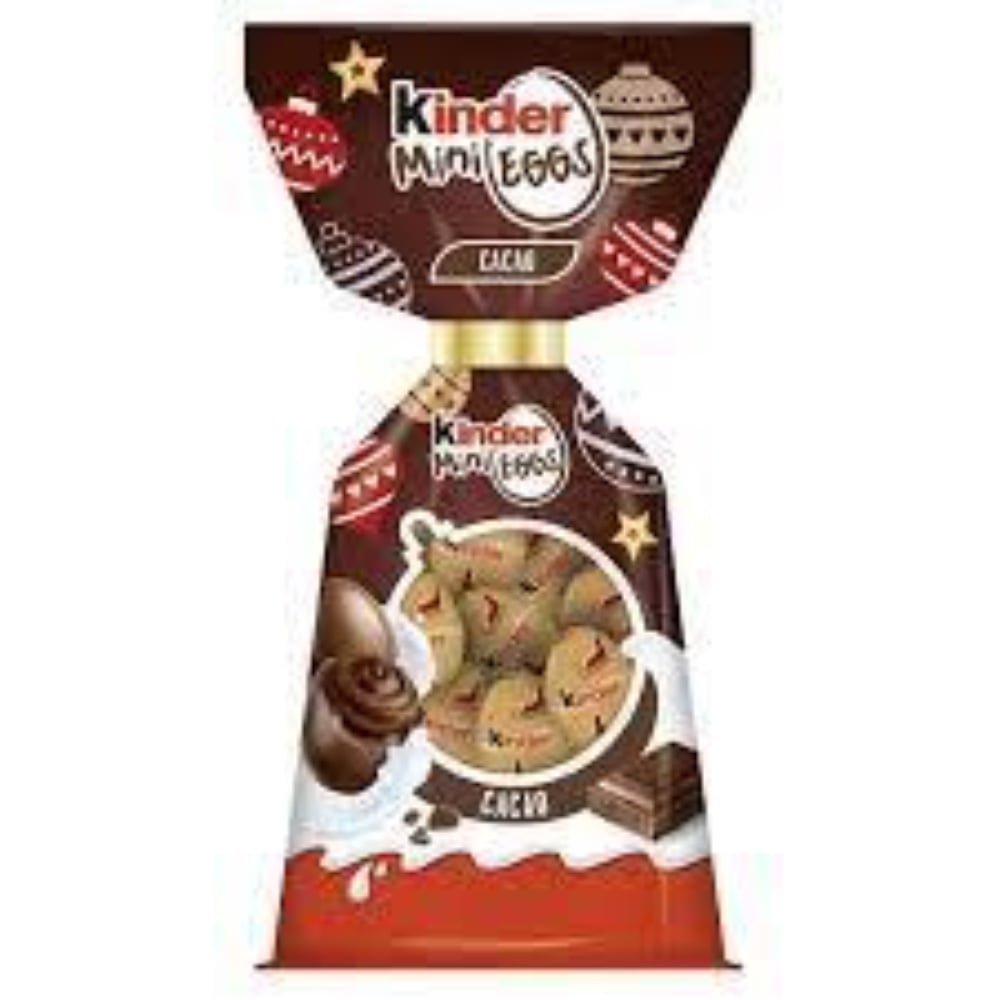 Шоколадні міні-яйця з какао Kinder Mini Eggs Cacao 85г