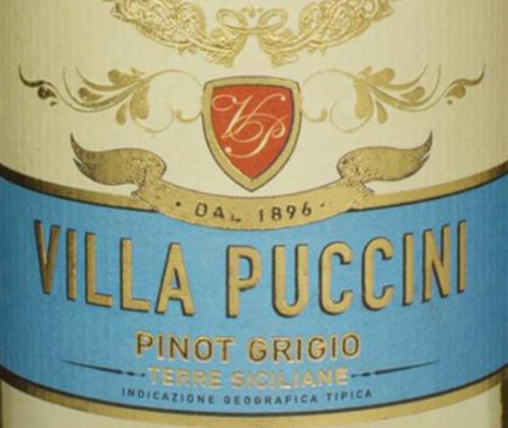 Вино виноградне Villa Puccini Terre Siciliane Pinot Grigio IGT сухе біле  Італія