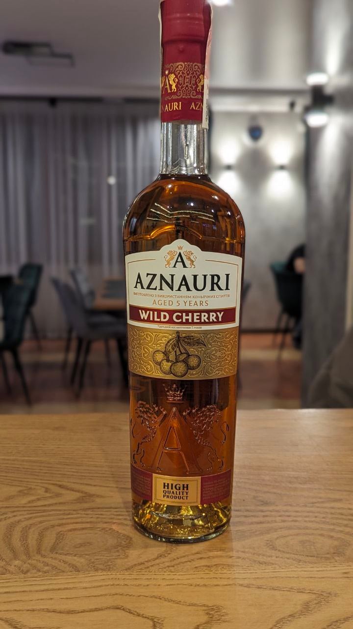 Алкогольний напій Aznauri Wild Cherry 5 лет, 30%, 0,5 л