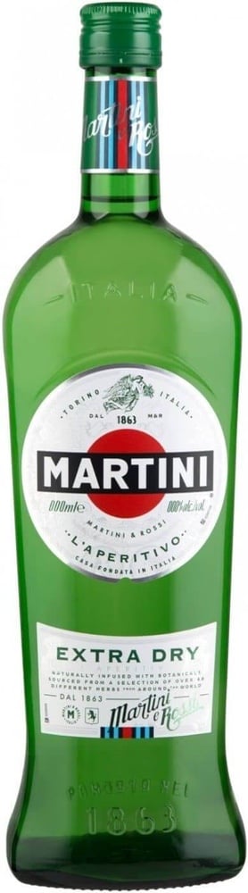 Вермут Martini Extra Dry, 18%, 1 л