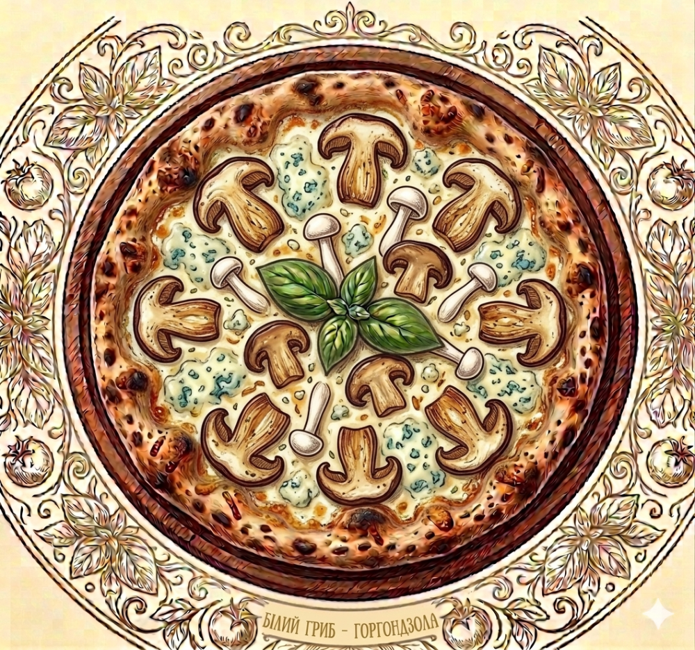 «Білий гриб – Горгонзола» ( Funghi e Gorgonzola)