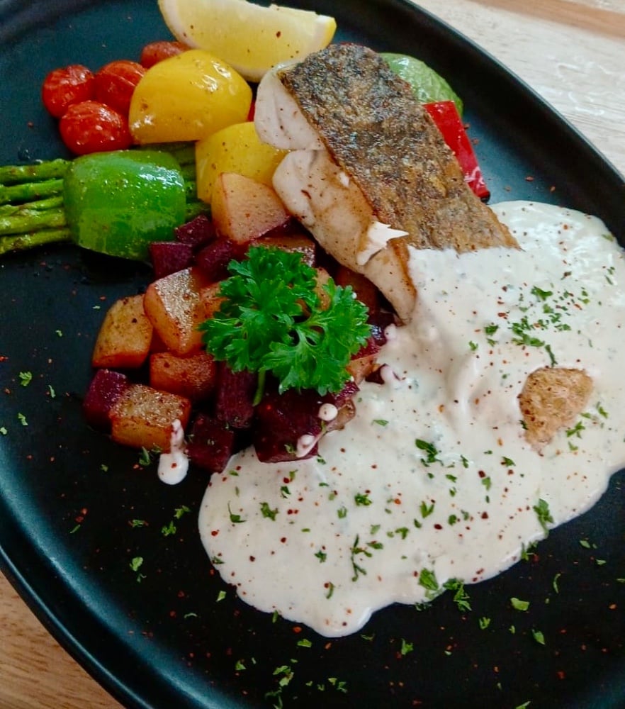 White Snapper Fillet Steak (สเต็กปลากะพงขาว)
