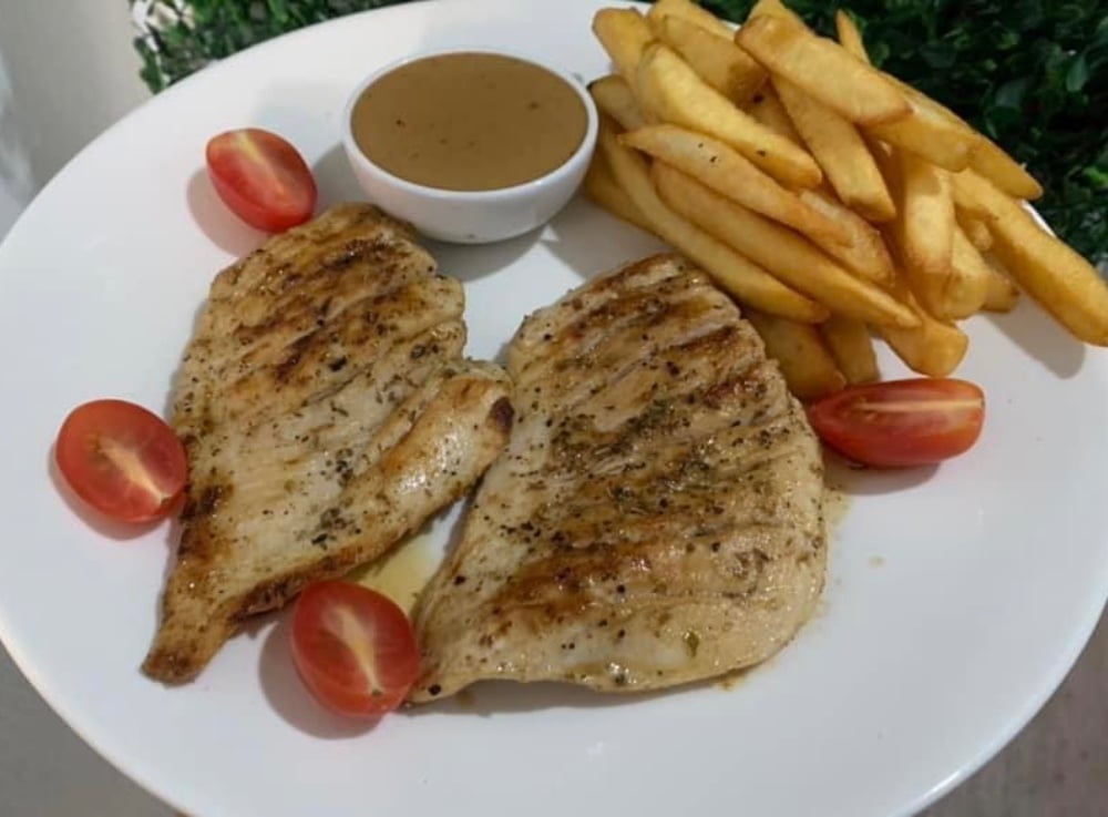 Chicken Steak with French Fries 