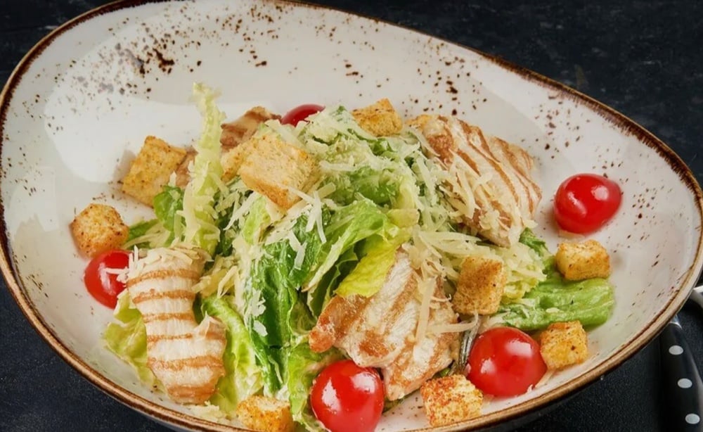 Caesar with Chicken, Homemade Dressing & Parmesan