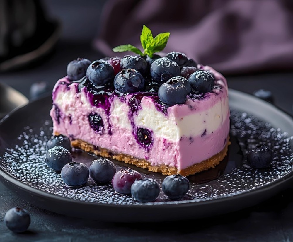 Paleta de cheesecake de mora