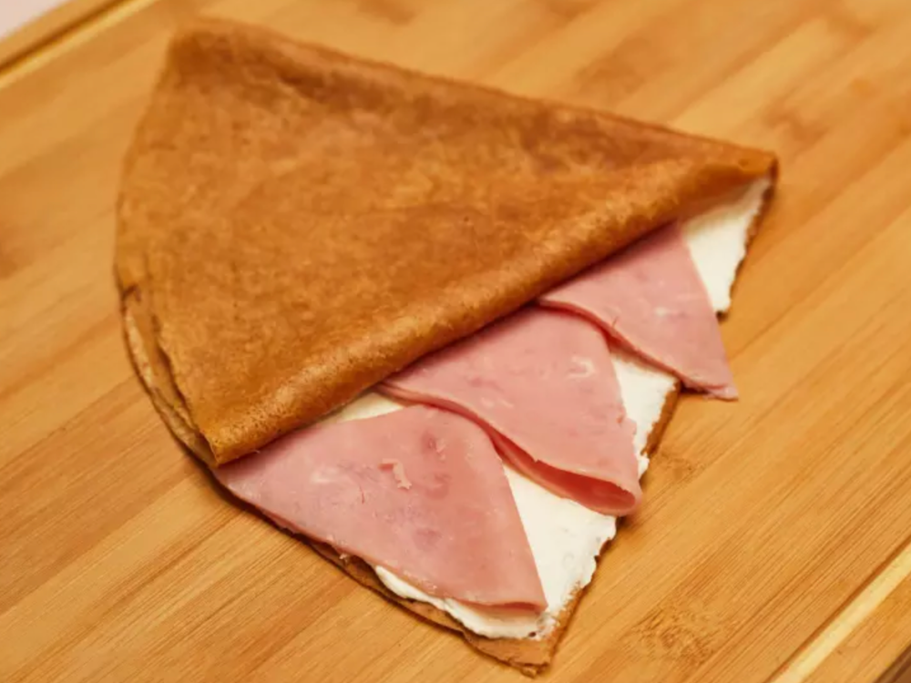 Crepa de philadelphia con jamón pechuga de pavo