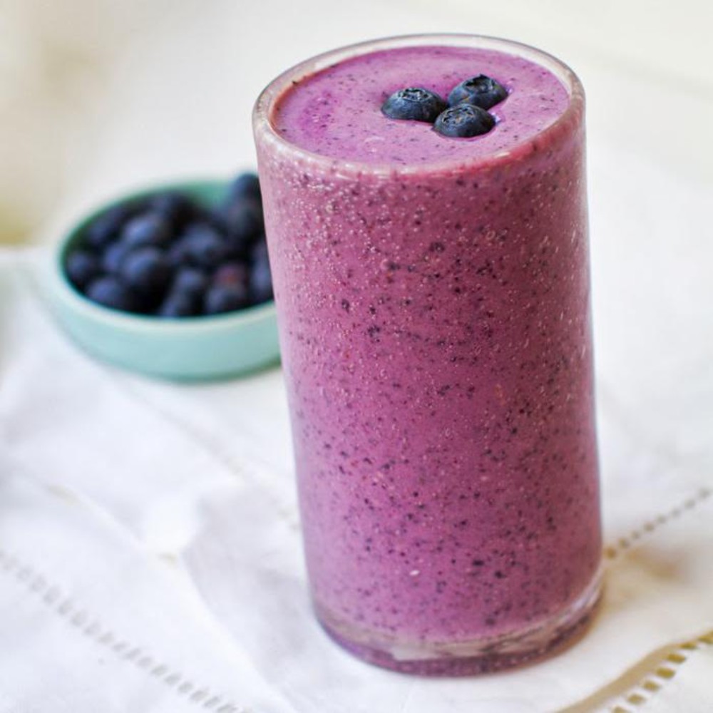 Licuado arandanos azules