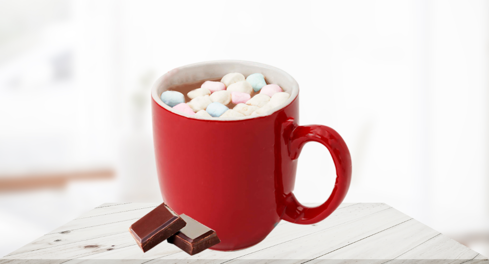 Chocolate con bombones caliente