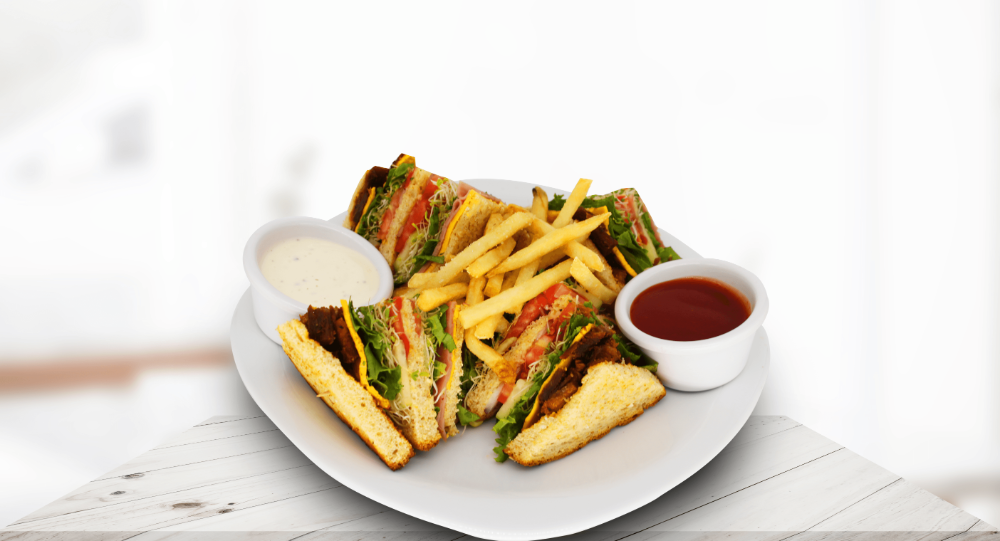 Club sandwich de arrachera