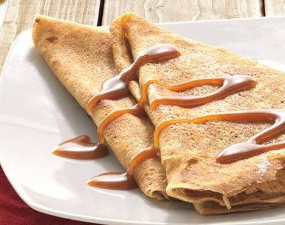 Crepa philadelphia con cajeta
