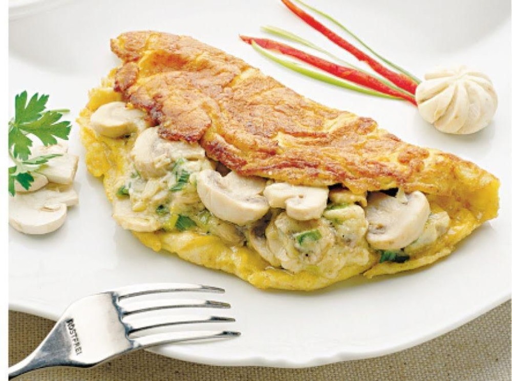 Omelette de champiñon