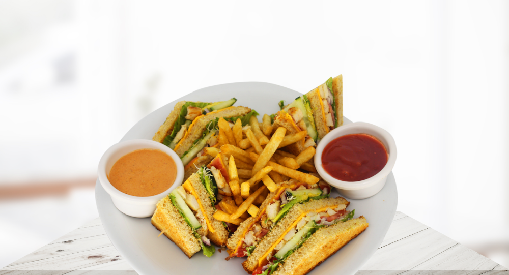 Club sandwich de pollo