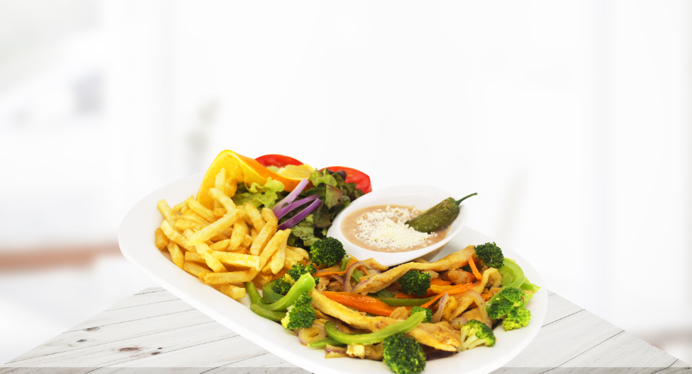 Fajitas de pechuga de pollo