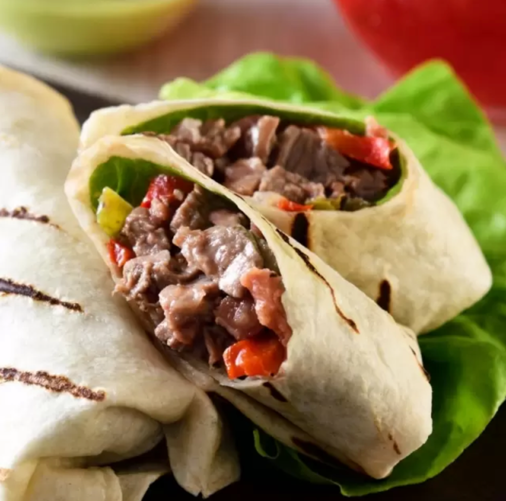 Burrito de Arrachera y Morrón
